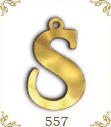 Design 557 — S, a custom gold pendant cut by Royal Jewelry