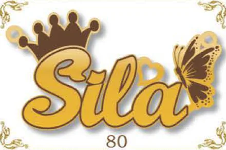 Design 80 — Sila, a custom gold name plate cut by Royal Jewelry