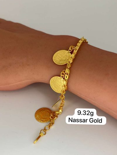 21K Gold Lira Bracelet