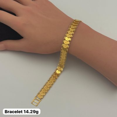 21K Gold Coins Bracelet — 21K gold, Royal Jewelry