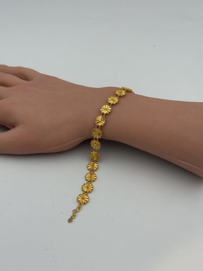 21K Gold Yasmin Flower Bracelet