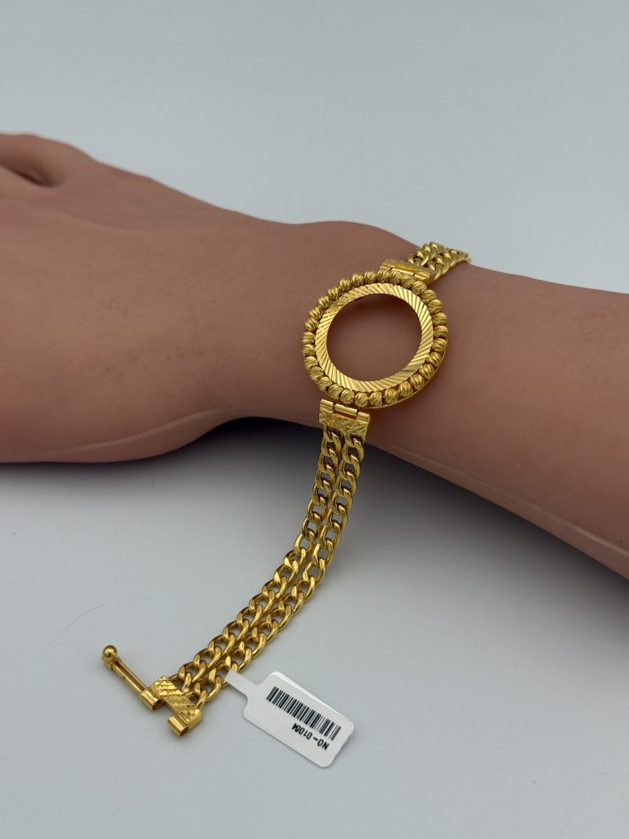 21K Gold Lira Chains Bracelet
