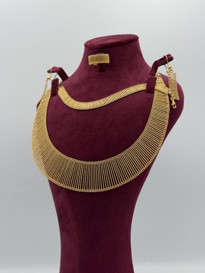 21K Gold Fancy Roll Set — 21K gold, Royal Jewelry