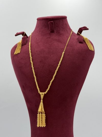 21K Gold Khaliji Dangling Half Set — 21K gold, Royal Jewelry