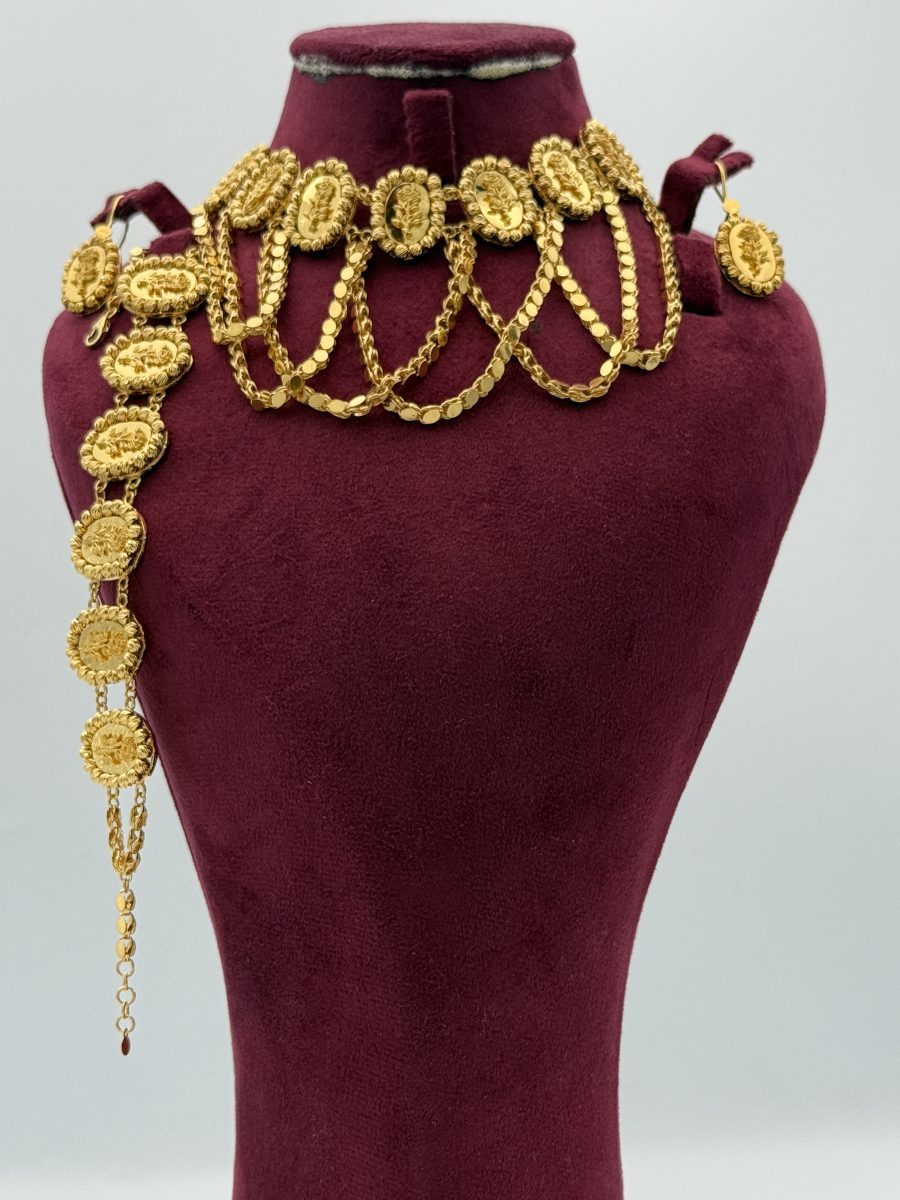 21K Gold Oval Set