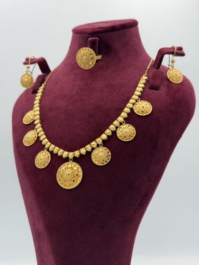 21K Gold Circle Set