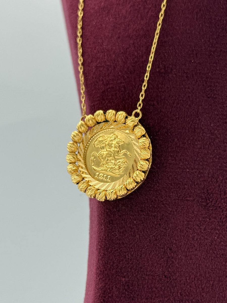 21K Gold Coin Necklace