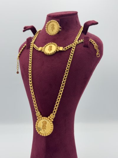 21K Gold Flower Set
