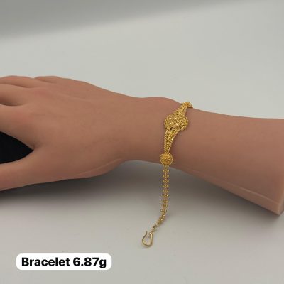 21K Gold Indian Bracelet — 21K gold, Royal Jewelry