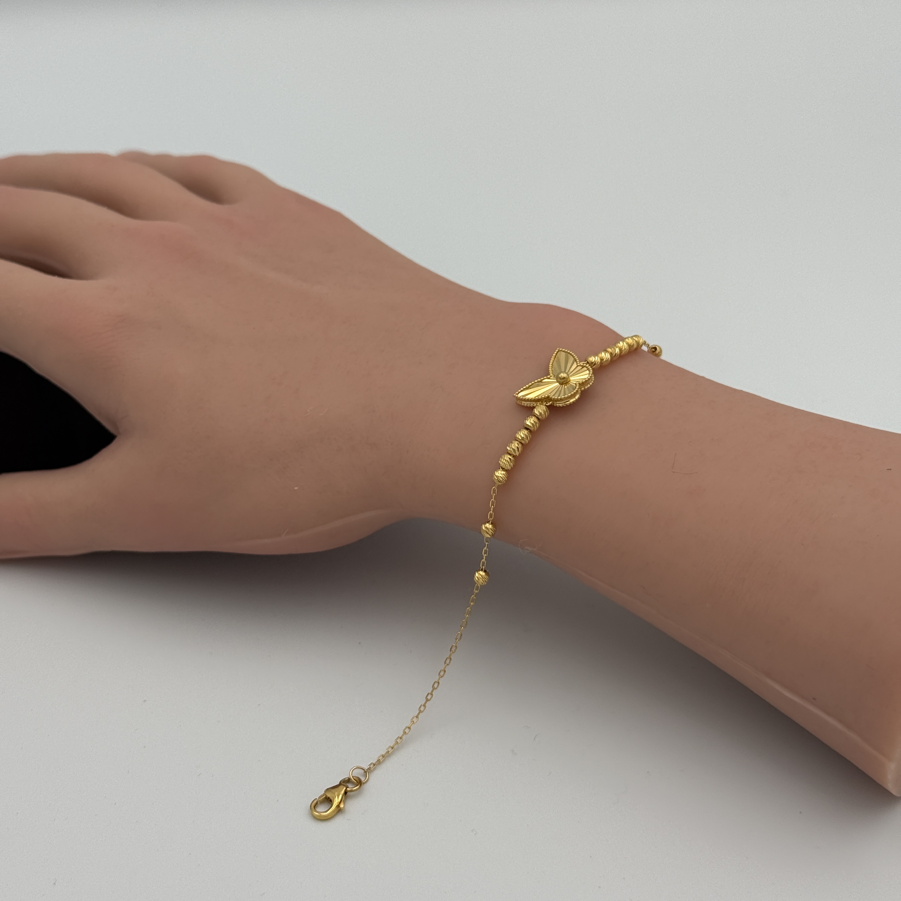 21K Gold Butterfly Bracelet