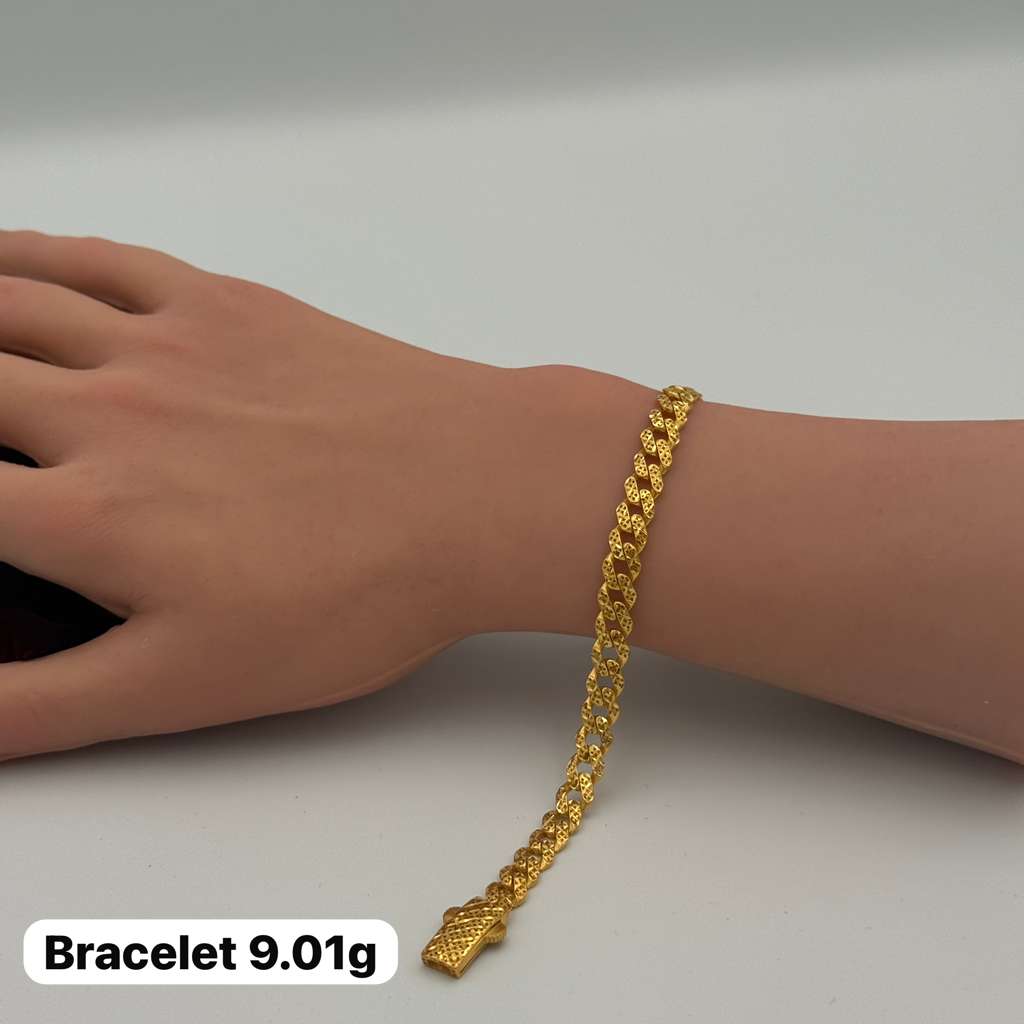 21K Gold Link Bracelet