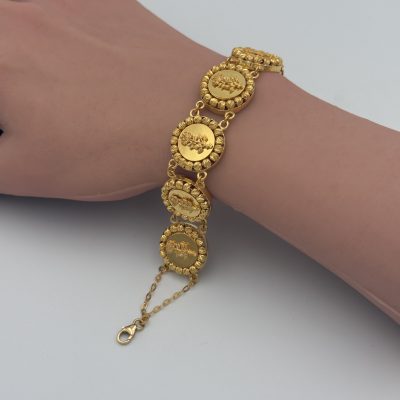 21K Gold Rose Bracelet — 21K gold, Royal Jewelry