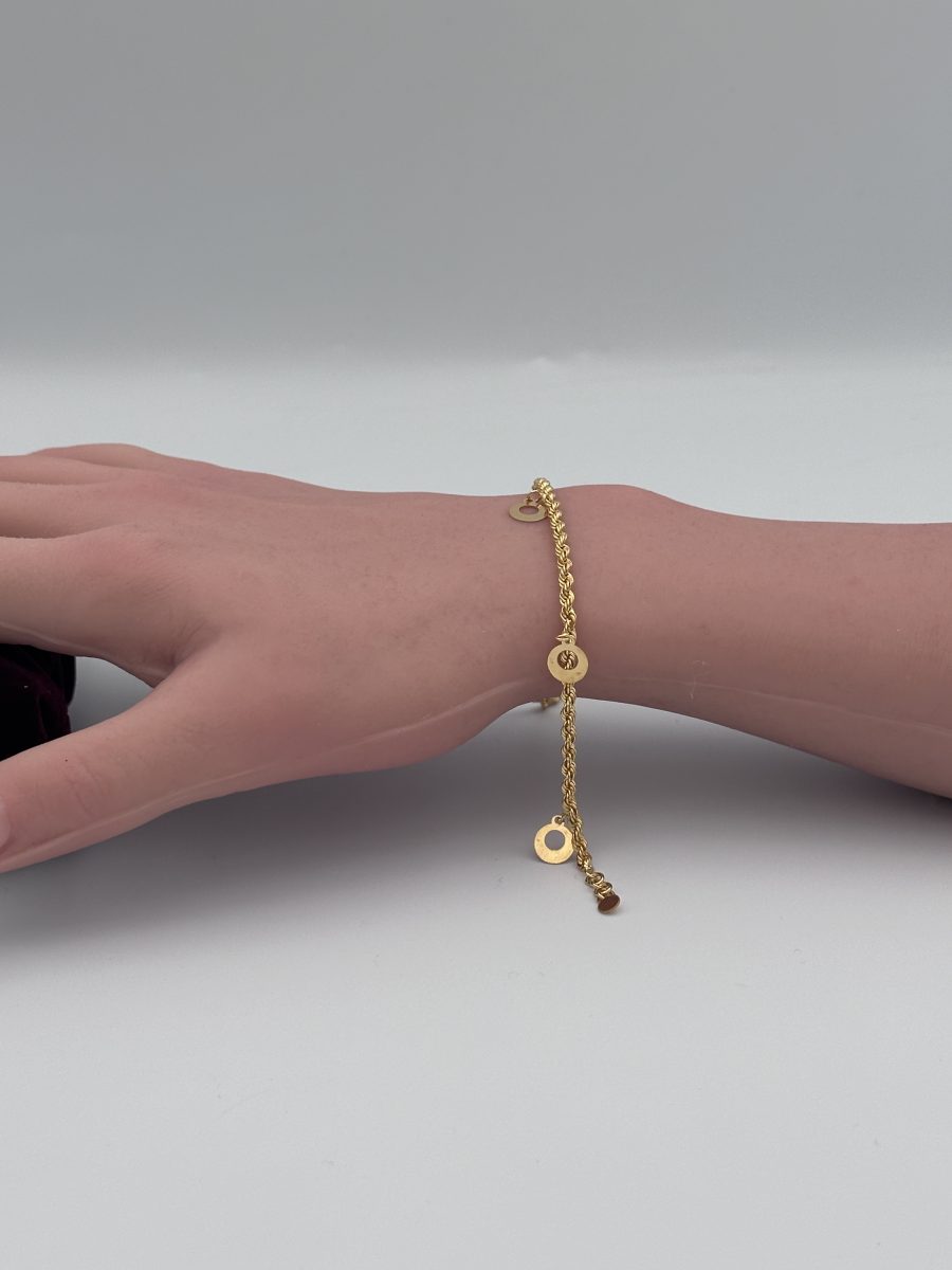 21K Gold Circle Bracelet