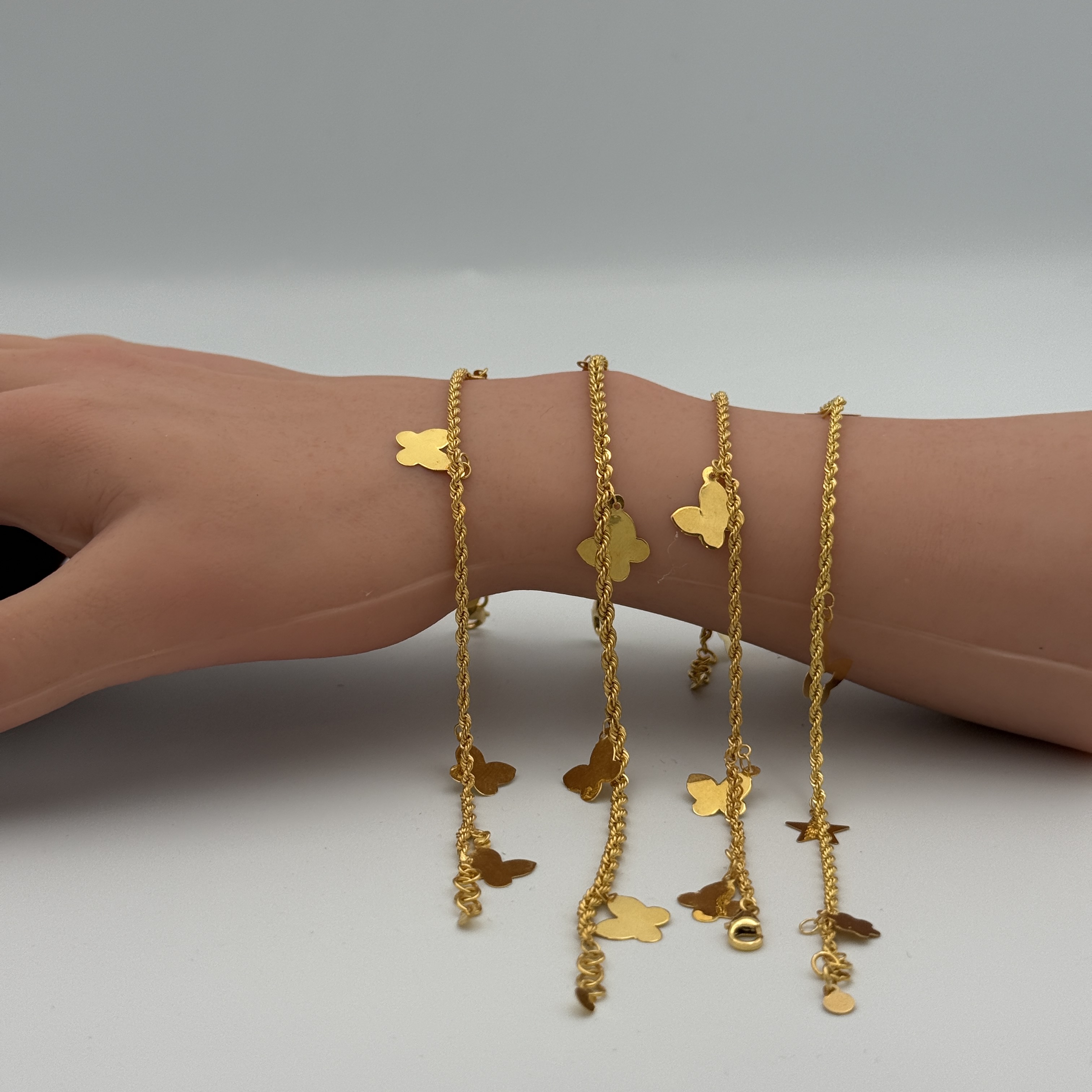 21K Gold Flower Bracelet