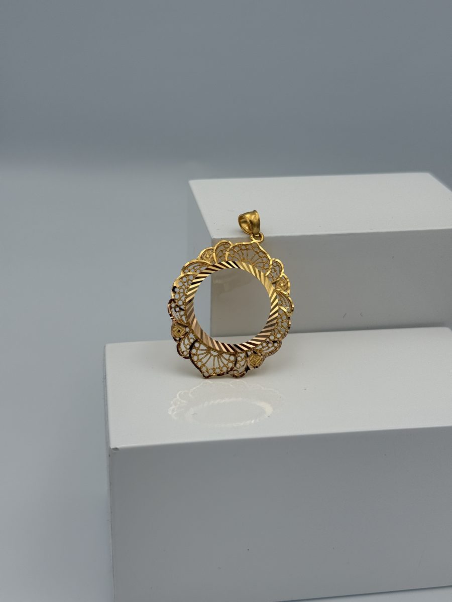 21K Gold Frame Pendant