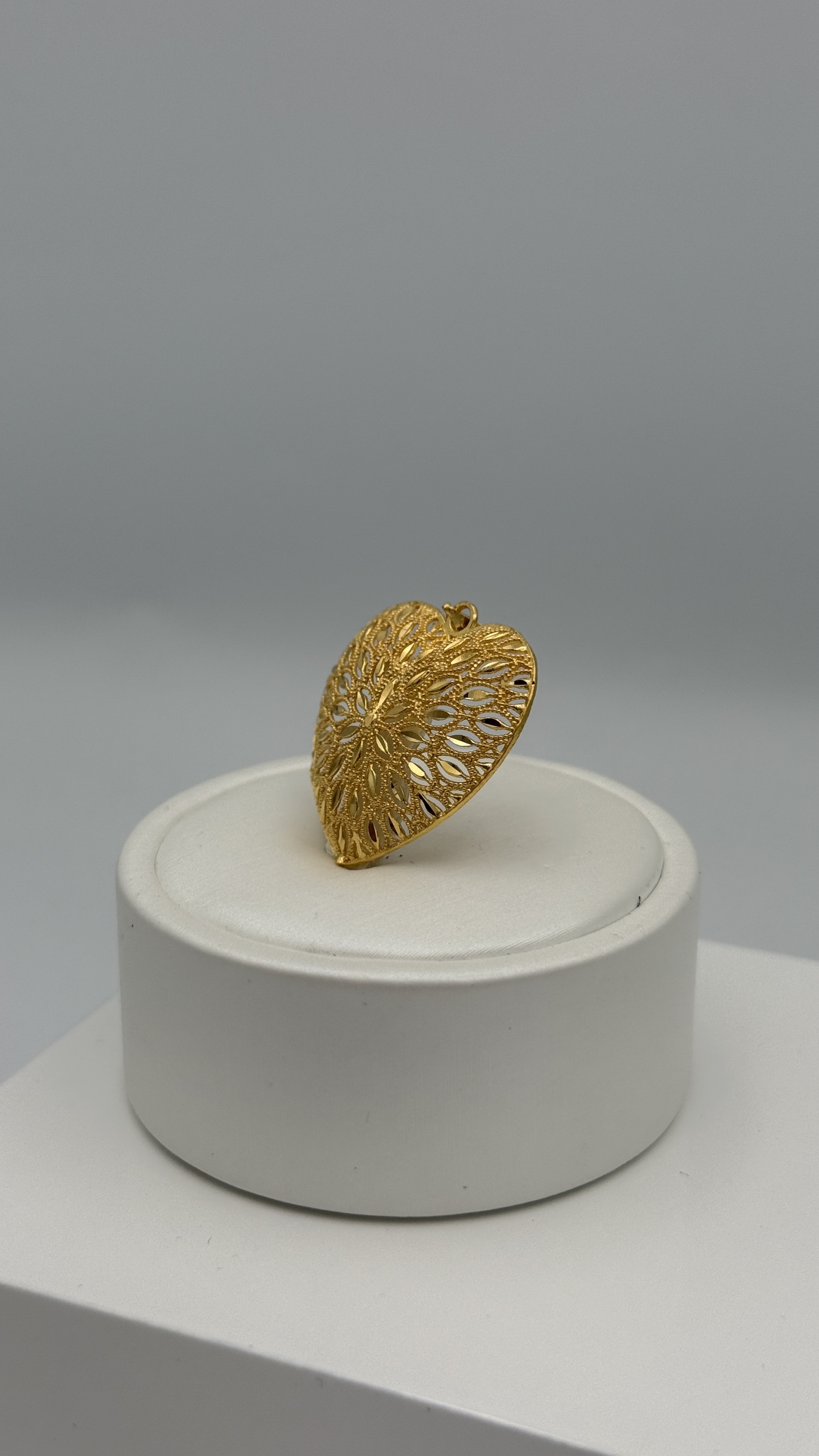 21K Gold Heart Pendant