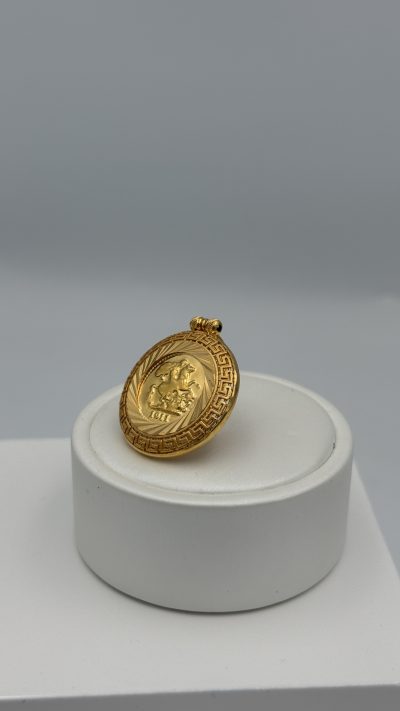 21K Gold Lira Pendant — 21K gold, Royal Jewelry