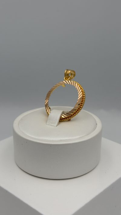 21K Gold Frame Pendant — 21K gold, Royal Jewelry