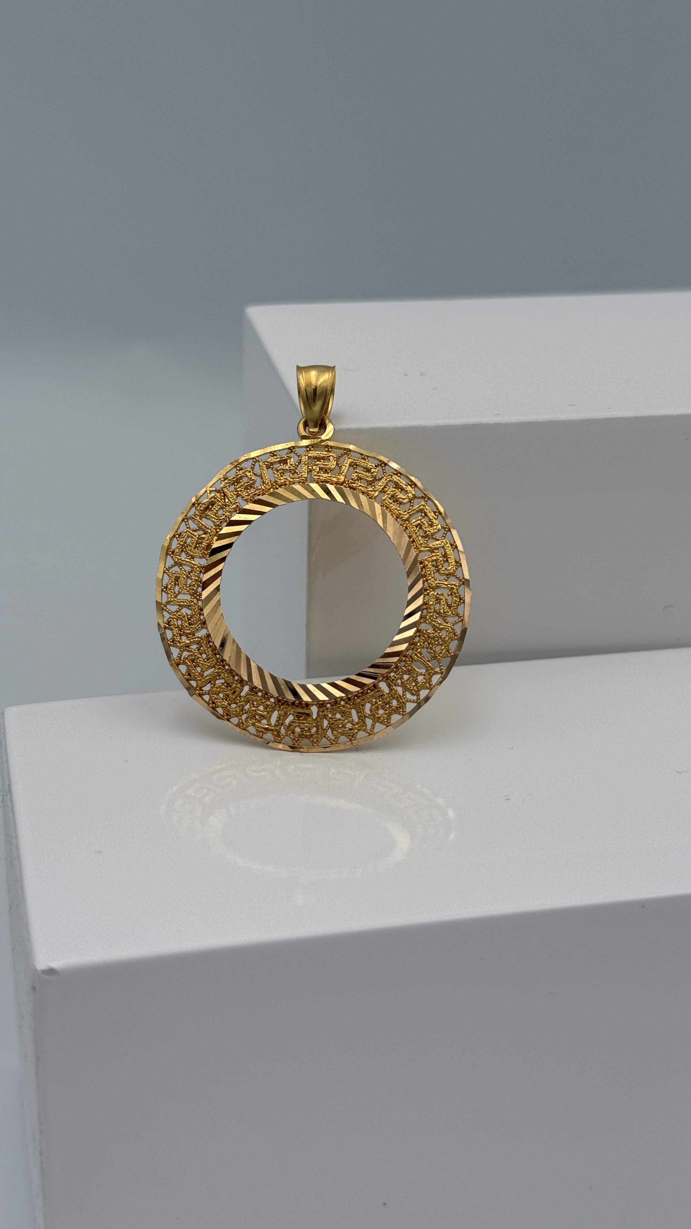 21K Gold Frame Pendant