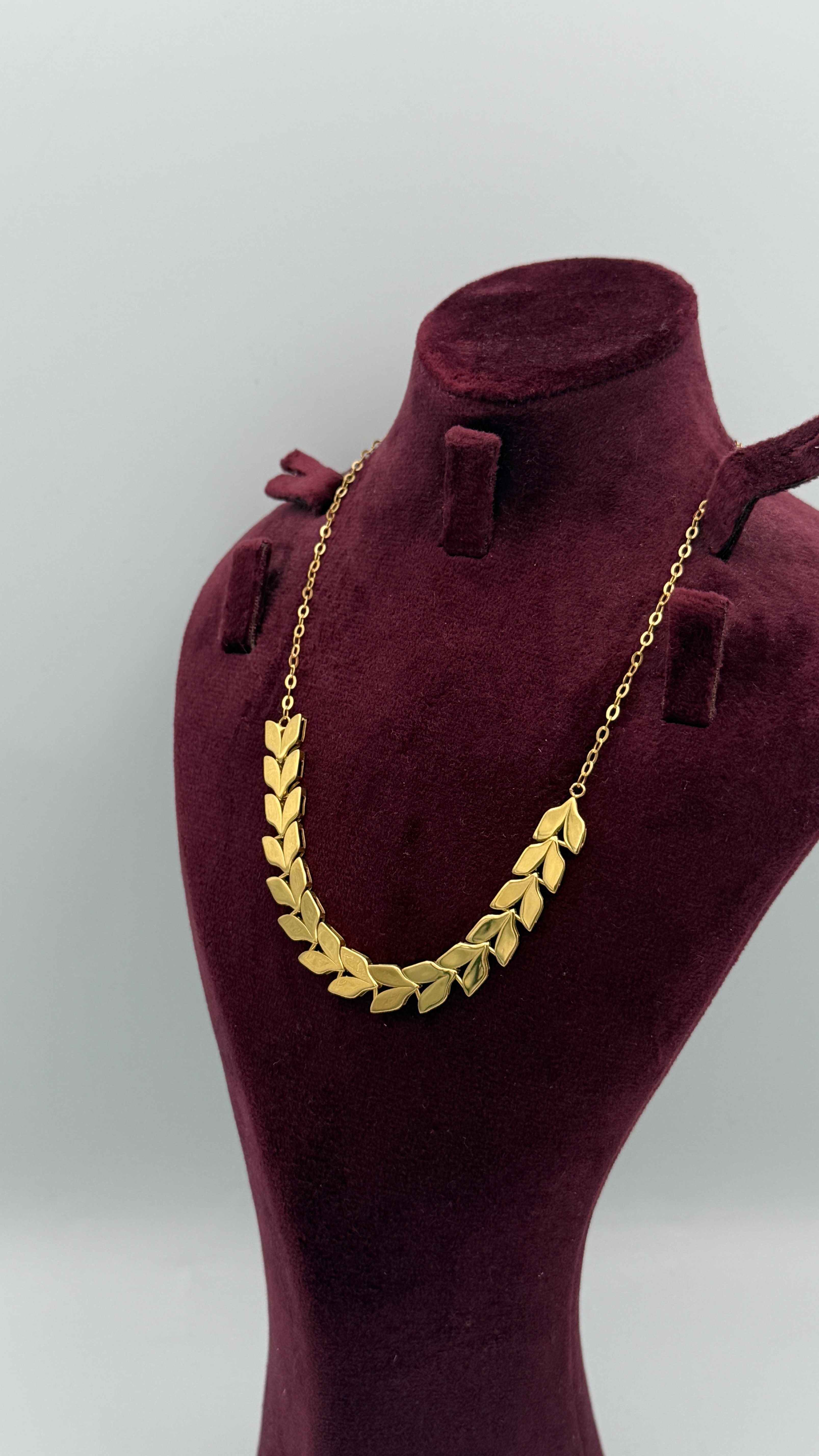 21K Gold Leaf Necklace