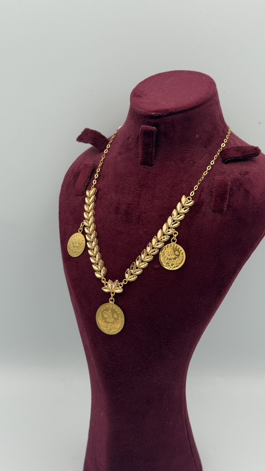 21K Gold Lira Necklace
