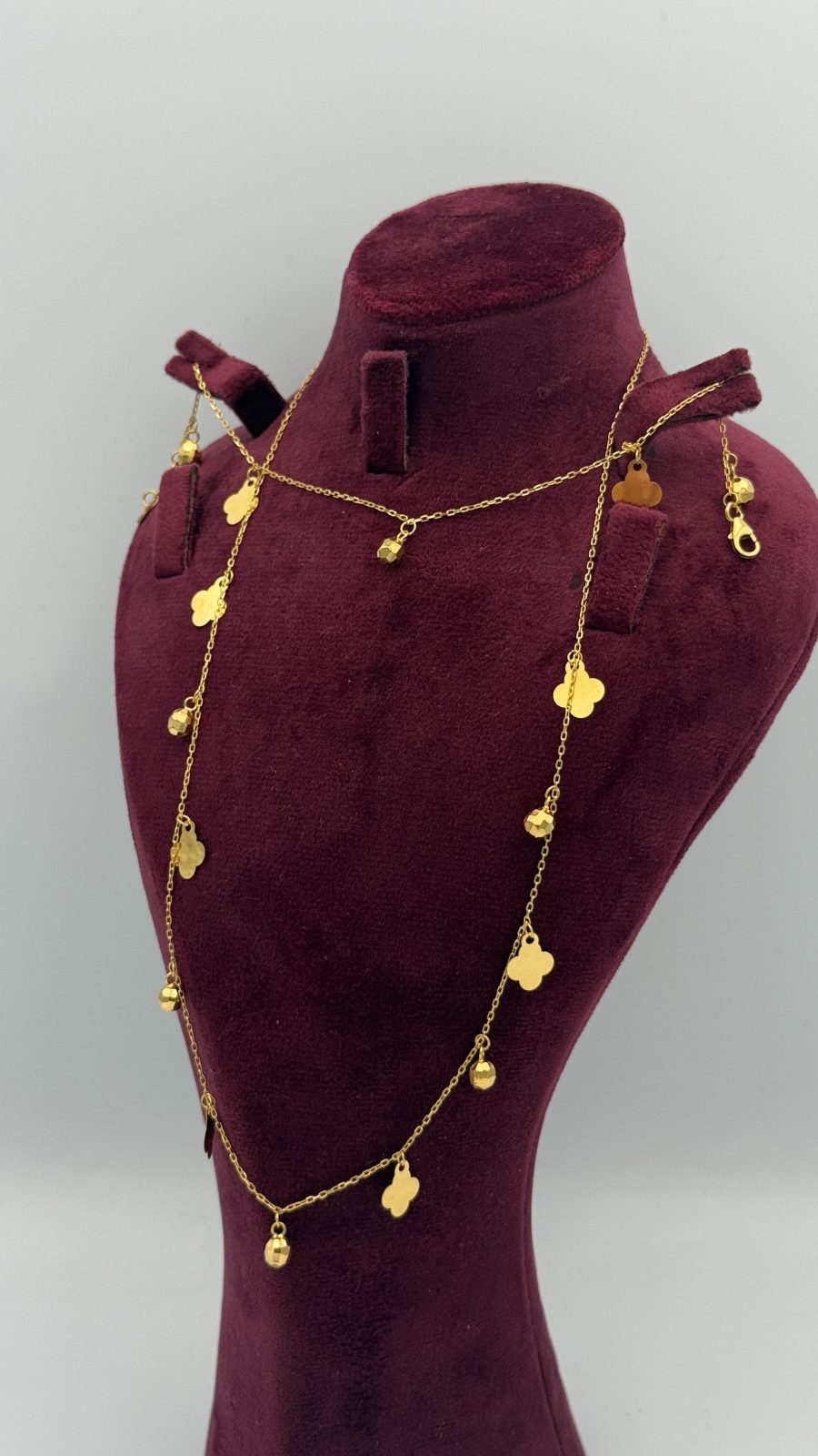 21K Gold Flower Necklace
