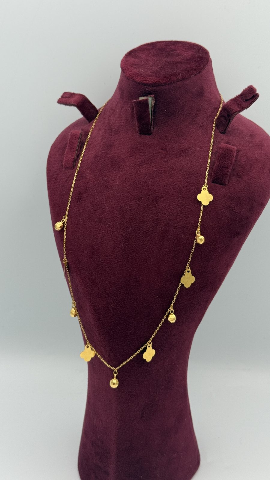 21K Gold Flower Necklace