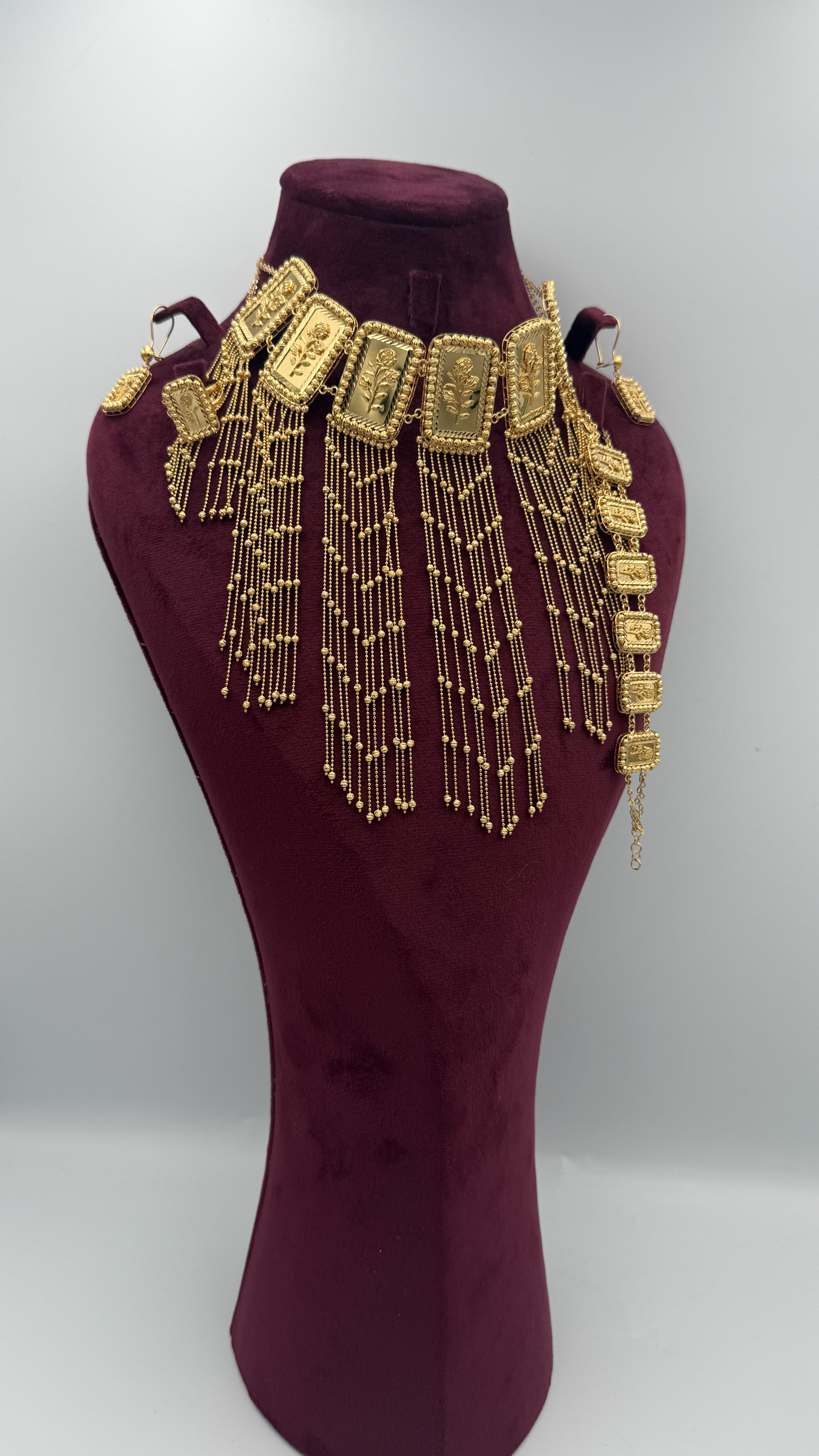21K Gold Flower Necklace