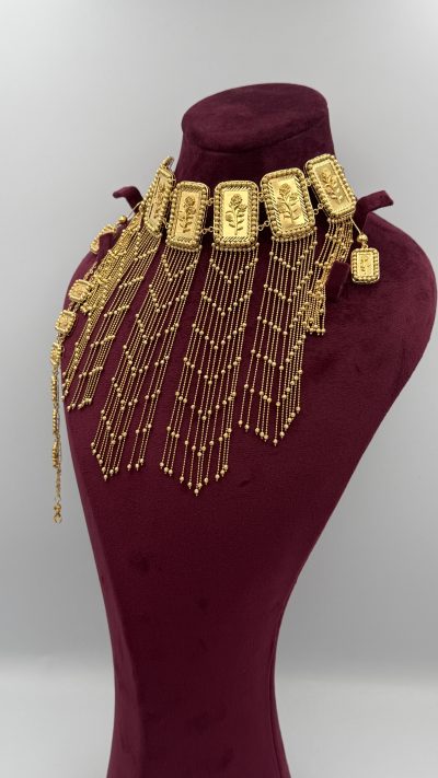 21K Gold Flower Set — 21K gold, Royal Jewelry