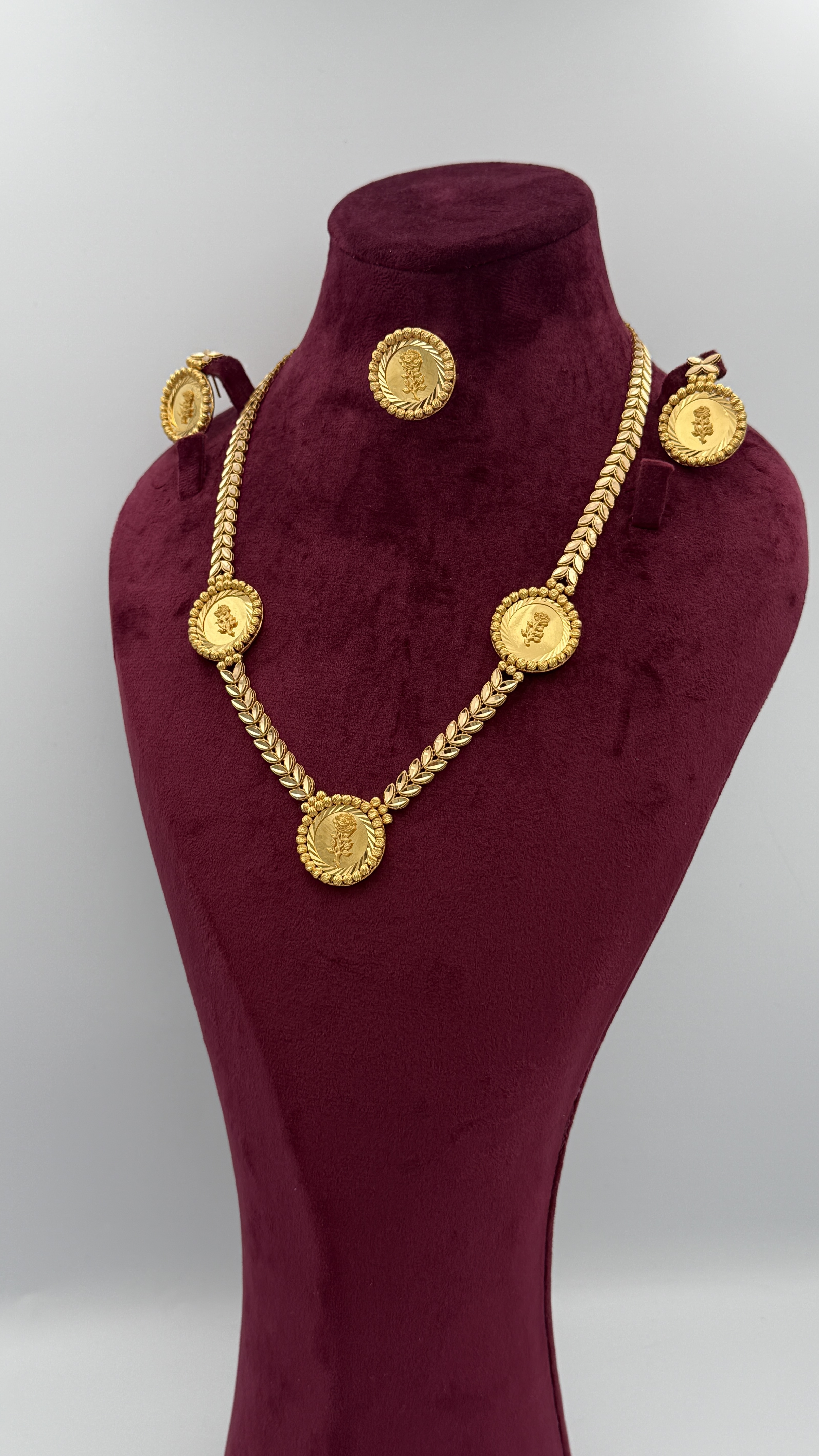 21K Gold Flower Set