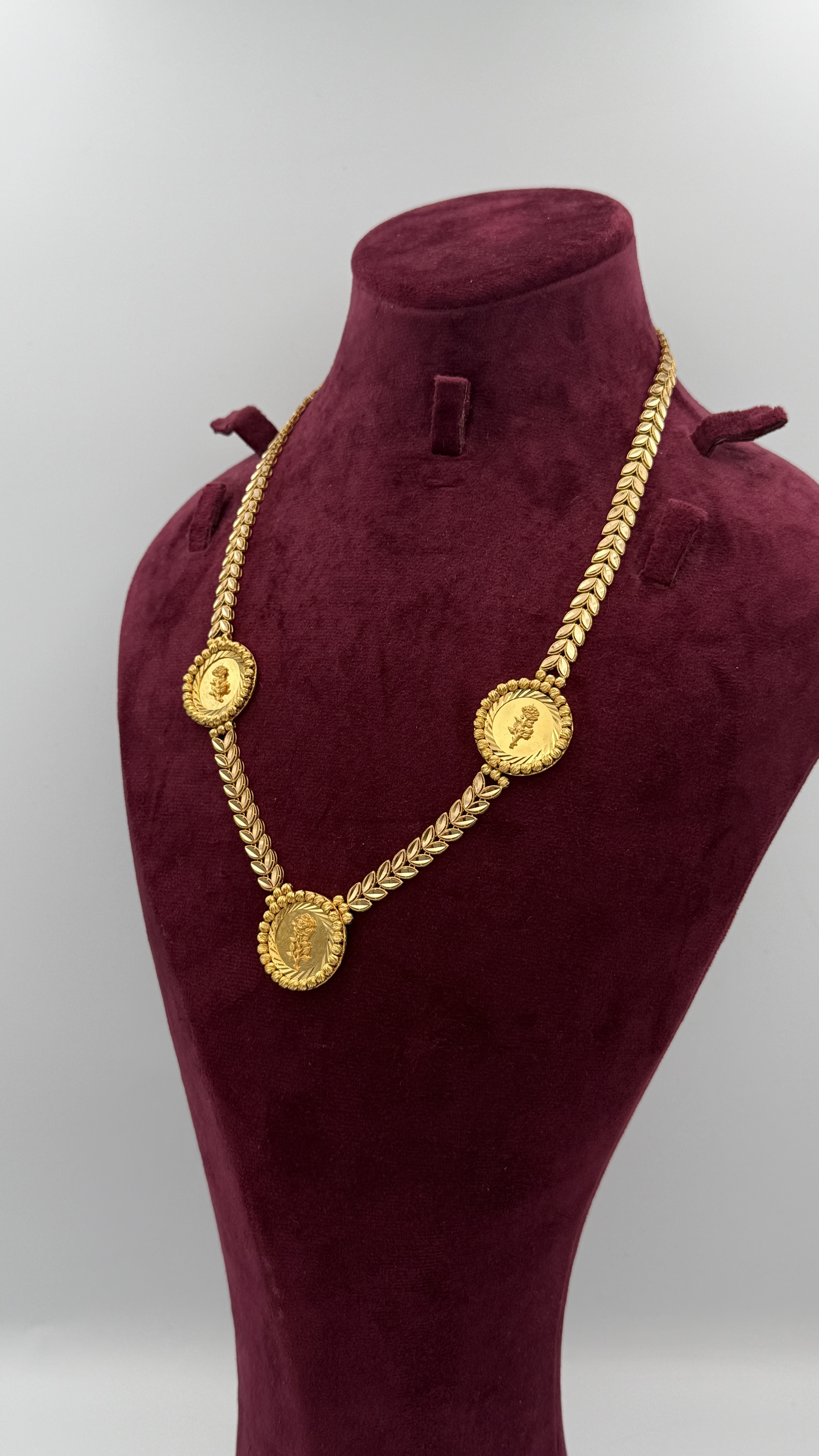 21K Gold Flower Necklace