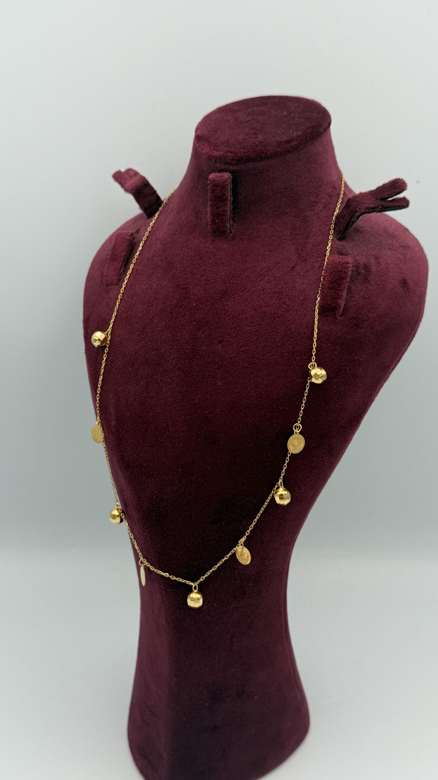 21K Gold Dingling Necklace