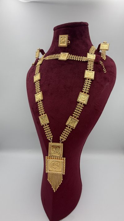 21K Gold Square Set — 21K gold, Royal Jewelry