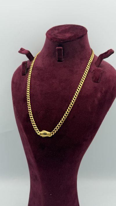 21K Gold Cuban Link Necklace — 21K gold, Royal Jewelry