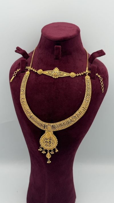 21K Gold Fancy Necklace — 21K gold, Royal Jewelry