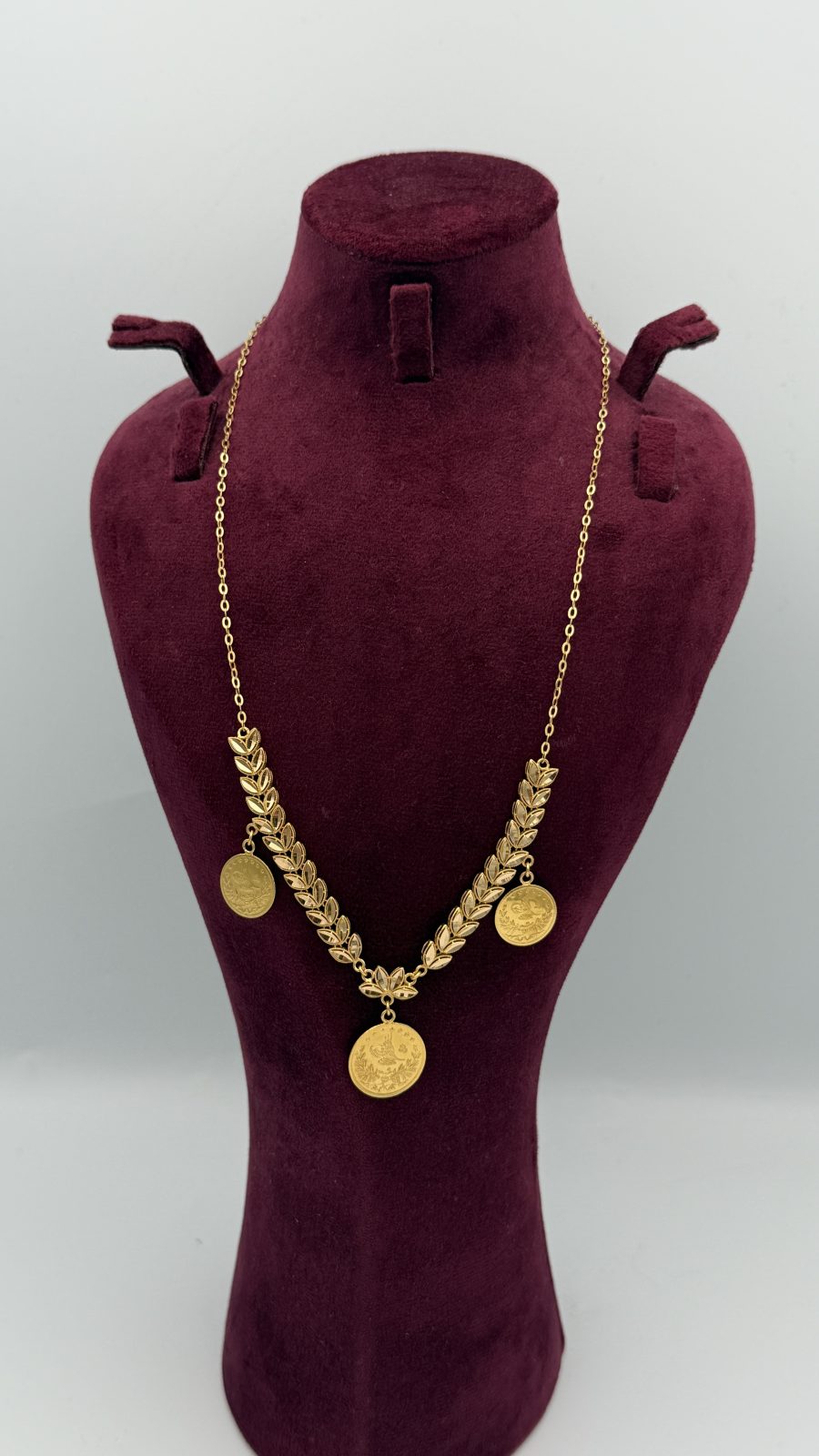 21K Gold Lira Necklace