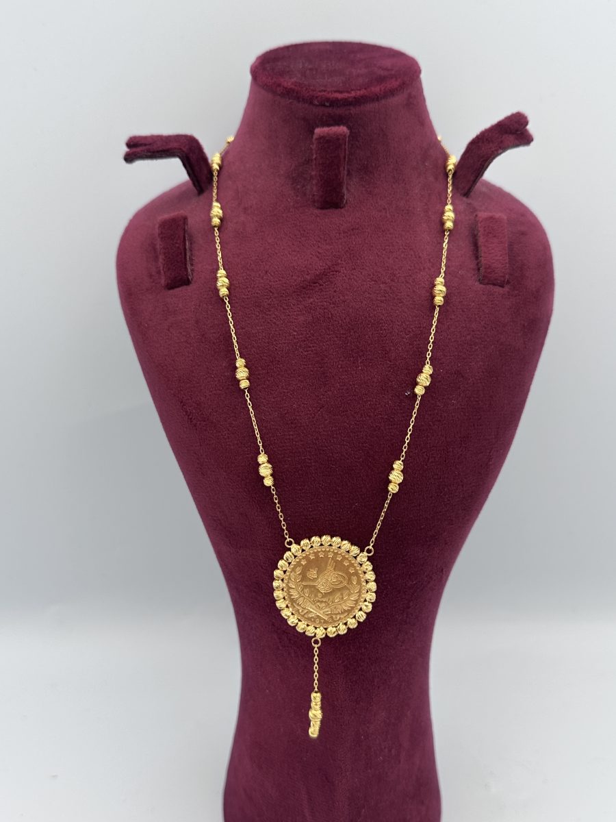 21K Gold Lira Necklace
