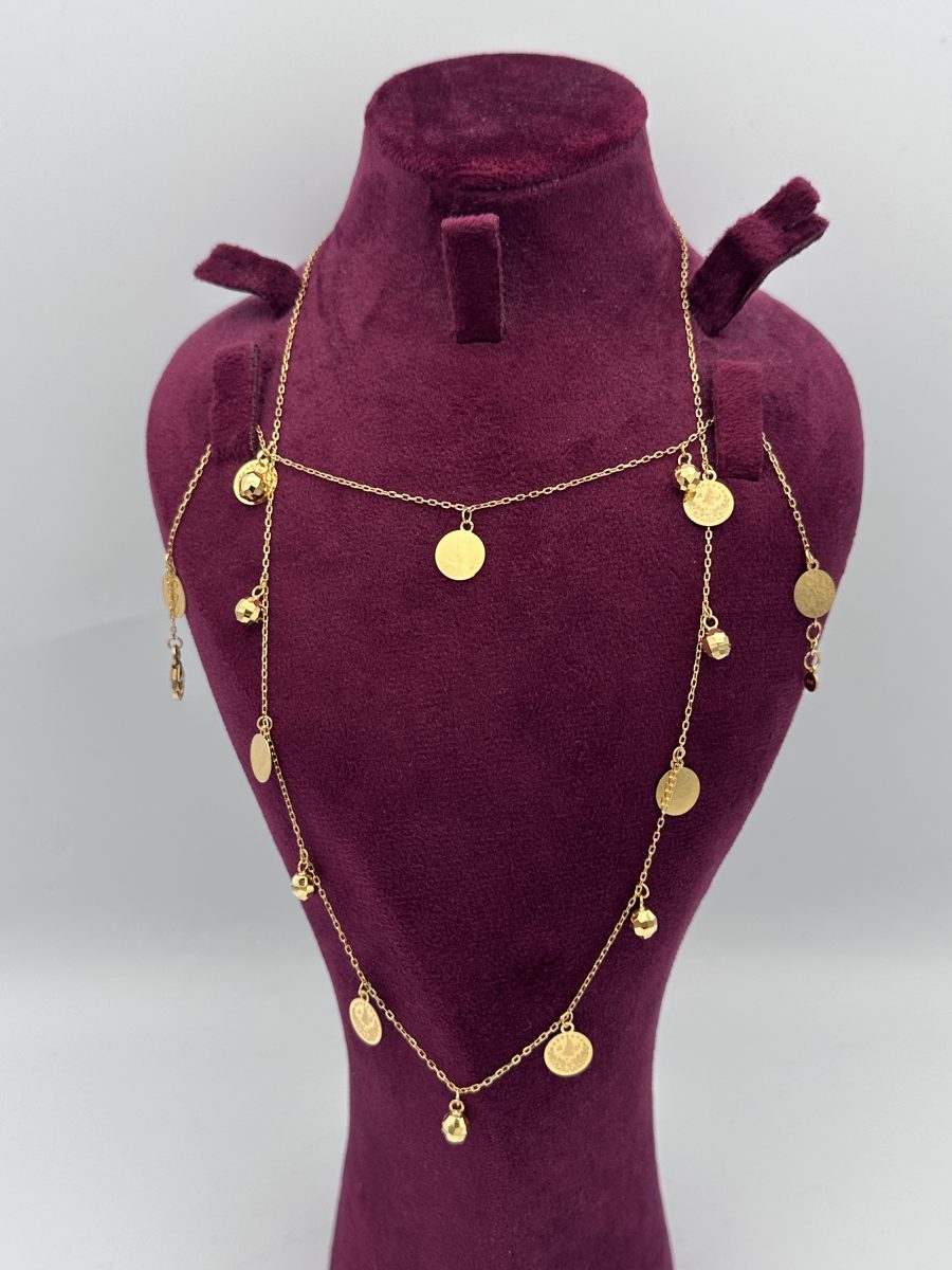 21K Gold Coin Dingling Necklace