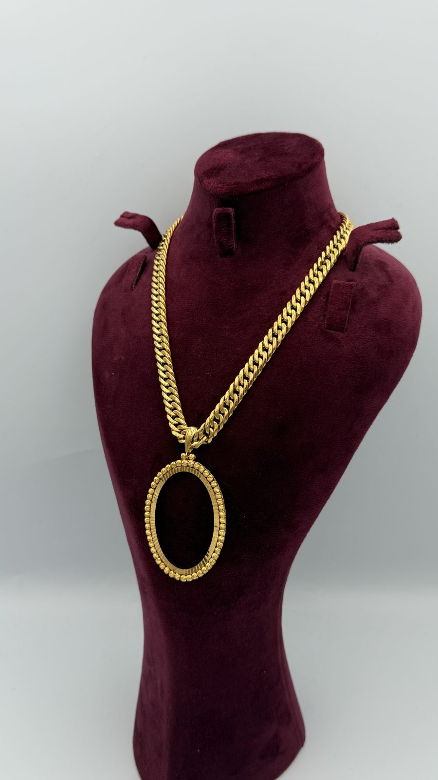 21K Gold Frame Necklace