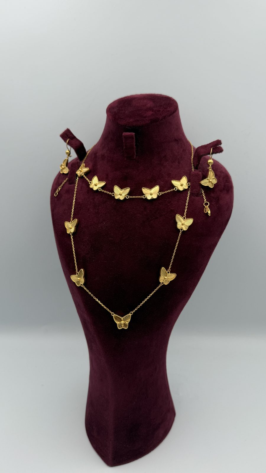 21K Gold Butterfly Set