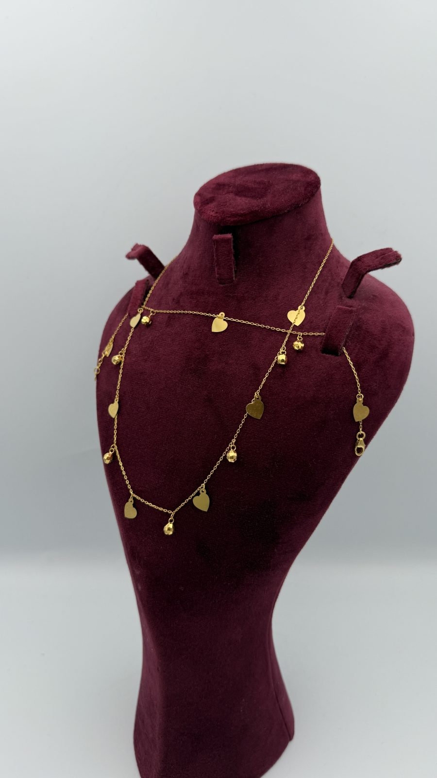 21K Gold Heart Necklace