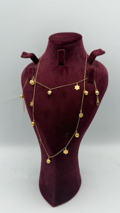 21K Gold Star Necklace — 21K gold, Royal Jewelry