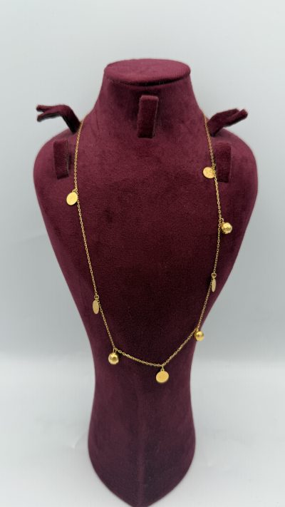 21K Gold Coin Necklace — 21K gold, Royal Jewelry