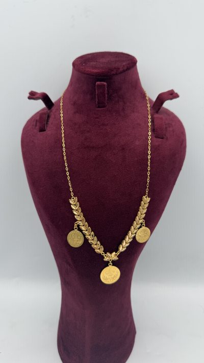 21K Gold Coin Necklace — 21K gold, Royal Jewelry