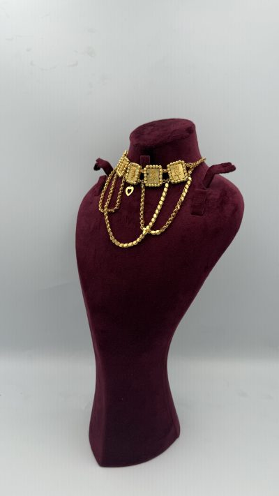 21K Gold Flower Chokers — 21K gold, Royal Jewelry