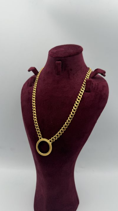 21K Gold Lira Frame Chain — 21K gold, Royal Jewelry