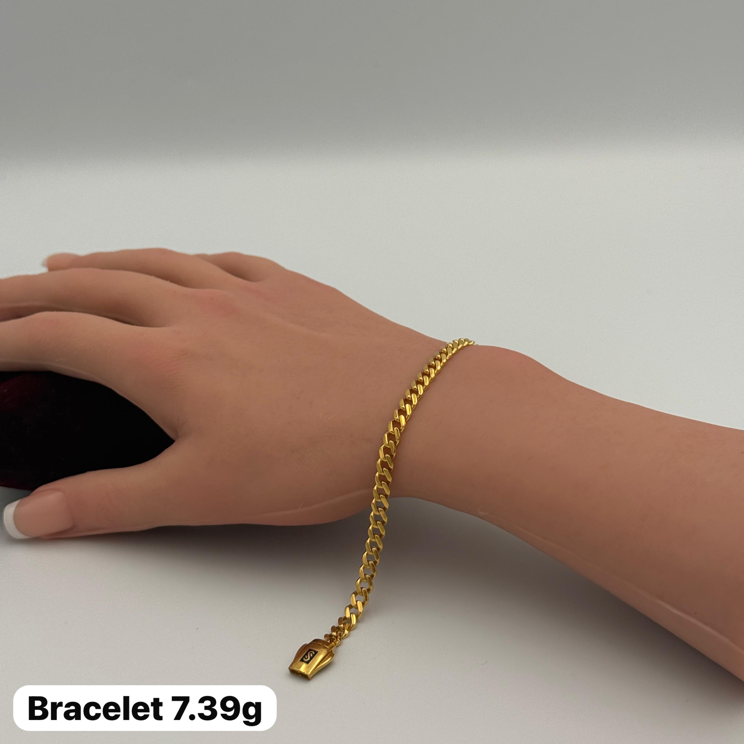 21K Gold Links Bracelet