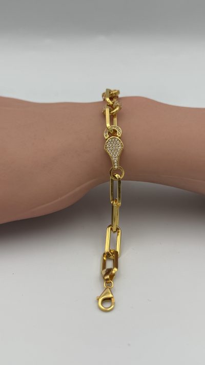 21K Gold Chain Bracelet — 21K gold, Royal Jewelry