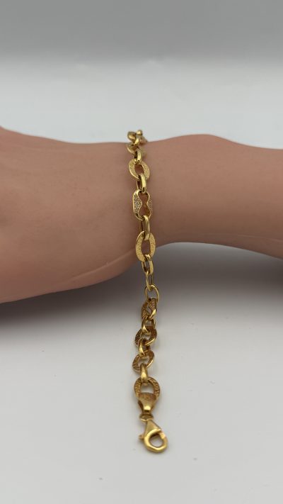 21K Gold Chain Bracelet — 21K gold, Royal Jewelry