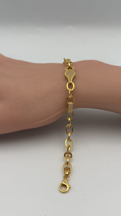 21K Gold Chain Bracelet — 21K gold, Royal Jewelry